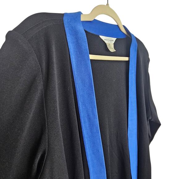 Exclusively Misook Cardigan Women 1X Open Front Career Dressy Classic Minimalist - Picture 5 of 8